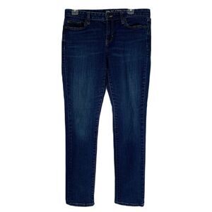 Gap Jeans Women Size 10 30R Real Straight Dark Wash Mid Rise 5 pocket Classic